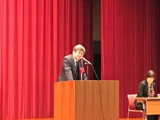 20181125 来賓挨拶 信州市民アクション共同代表又坂常人さん こんにちは 中川ひろじ です