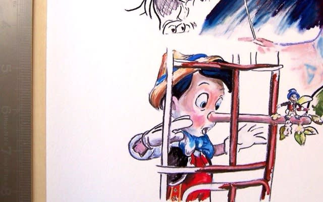 ピノキオ キャラクター ファインアート わくわく ディズニーグッズ