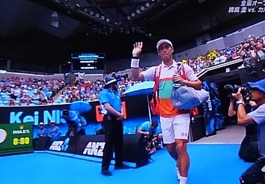 全豪オープンテニス19 ２回戦 錦織圭 イボ カルロビッチ メランコリア