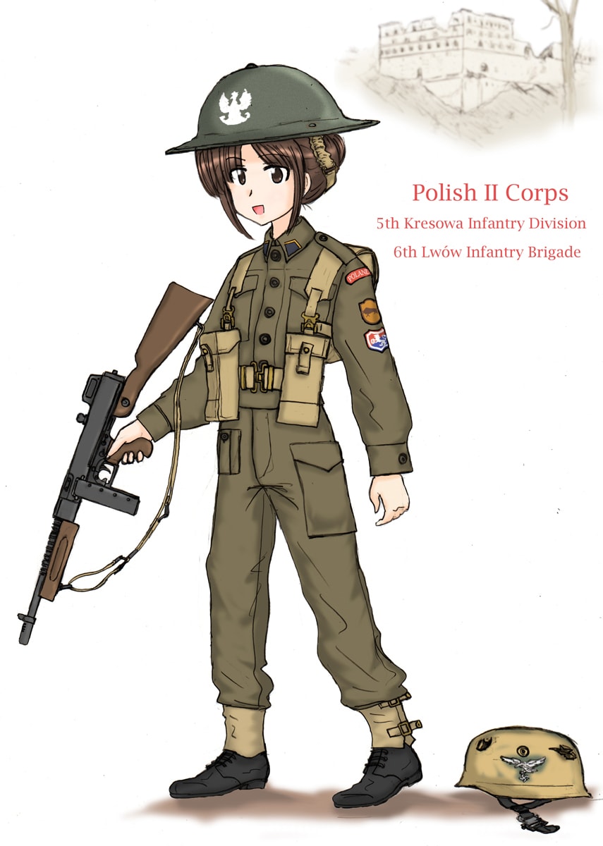ポーランド軍兵士 1944年イタリア戦線 ポンコツpak ブログサイド