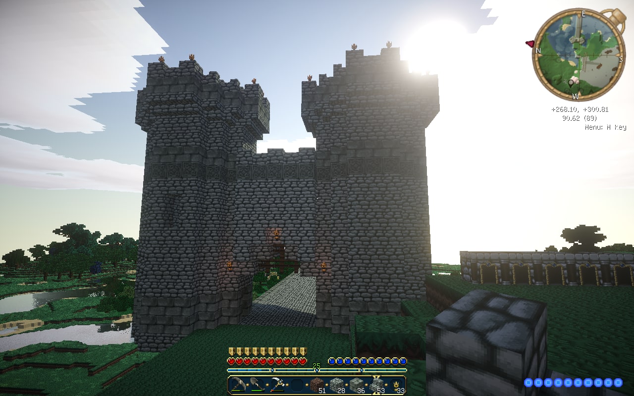 Minecraft その11 なんとか城門は形になったぞ 電脳遊戯奇談