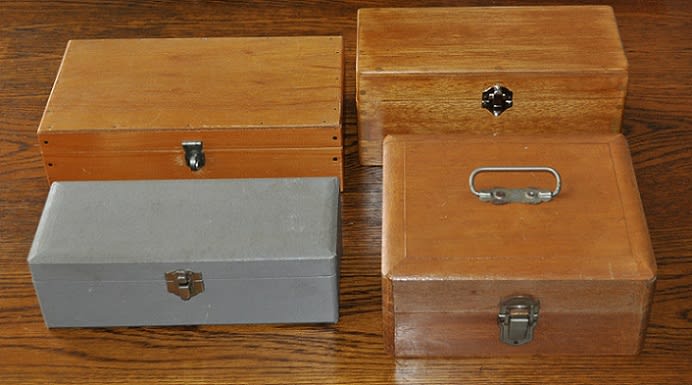 新品・匿名配送】伸びる望遠鏡 木製ボックス アンティーク スパイ