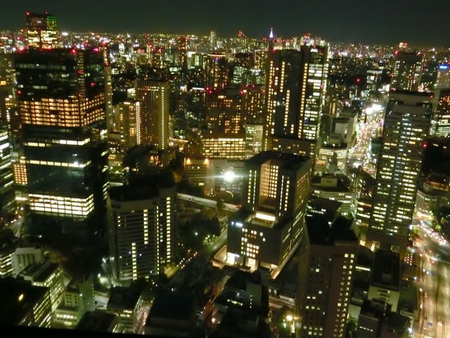 虎ノ門ヒルズ50階から見た夜景2 オヨヨのマイペースブログ
