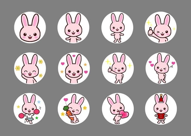ウサギ1 動物 ツイッターアイコン みさきのイラスト素材 素材屋イラストブログ