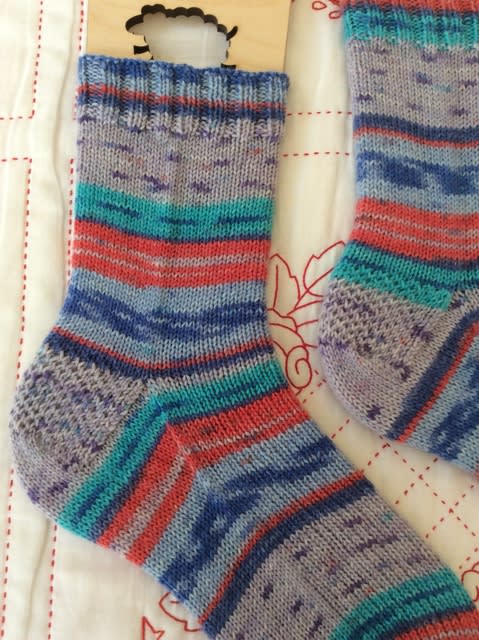 手編み靴下 作品NO.315 - おひさの「一人の楽しい時間」