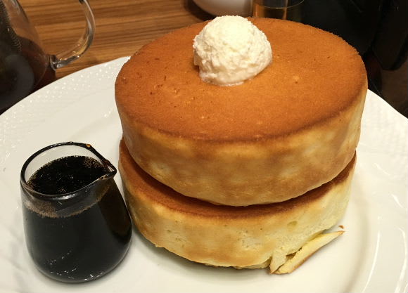 有喜屋 四条烏丸店 星乃珈琲店 スフレパンケーキ それもダブル てのひらに日だまりを