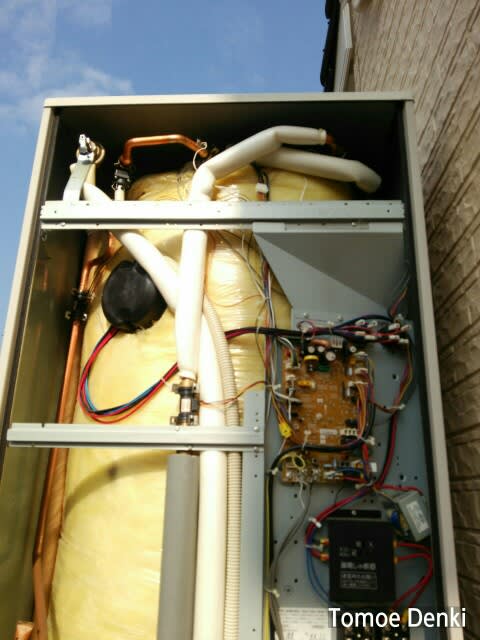 ナショナル電気温水器の修理 の巻 トモエデンキのブログです