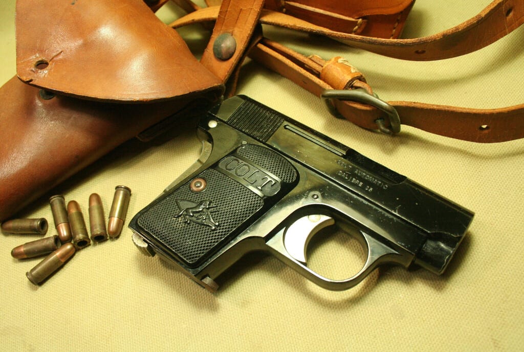 マルシン　モデルガン　colt25auto ホルスター付き