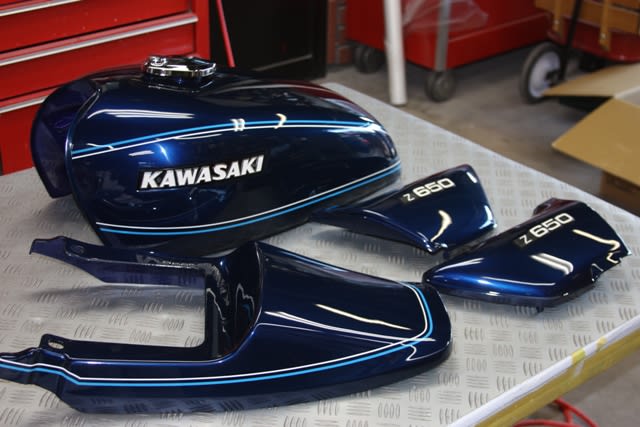 カワサキZ650(ザッパー)のオールペイントです。 - ドリーム カワサキZ650(ザッパー)のオールペイントです。 - ドリーム