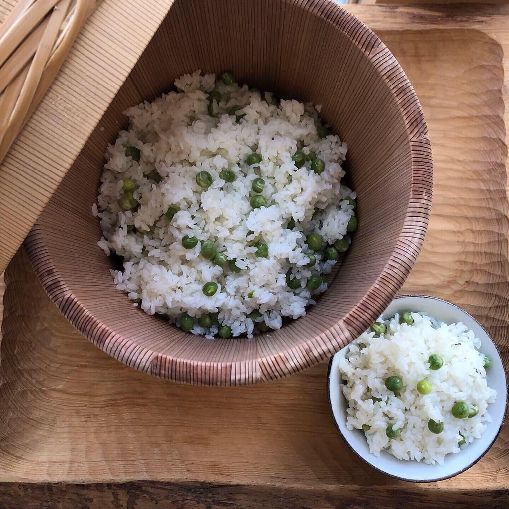 今日は豆ごはんを炊いてみました 大阪 五ツ星お米マイスター のいるお米屋 トラとウサギの茶飯事