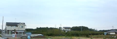 関東平野に点在する住宅
