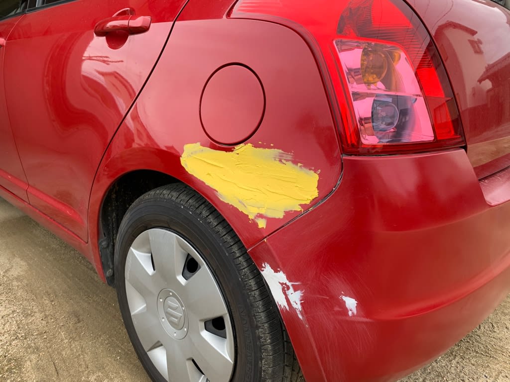 車の傷修理と塗装をしました 温泉放浪記 車の傷修理と塗装をしました 温泉放浪記