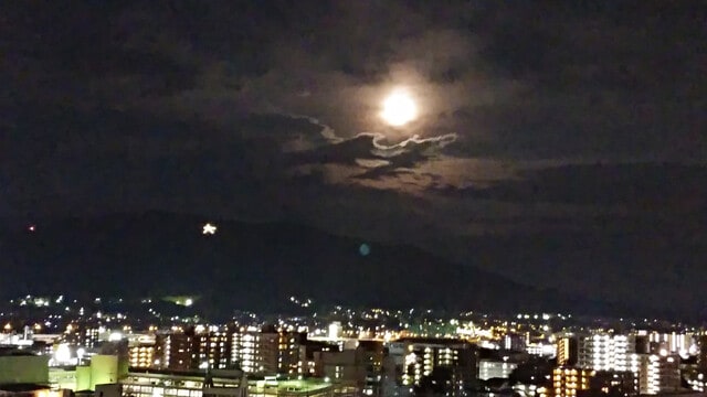中秋の名月 福岡の満月の夜