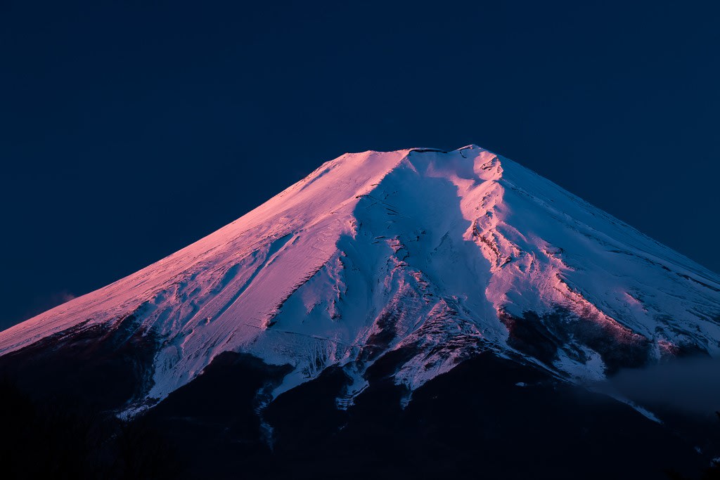 富士山（紅富士）の写真