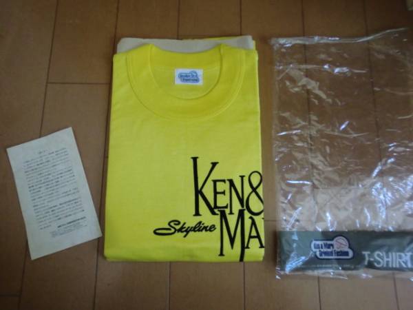 当時物、通称ケンメリでケンとメリー(Ken&Mary)のTシャツ C110スカイライン - 車の形をした煙草入れ、ブリキのおもちゃ（玩具）と