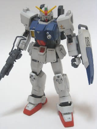 Hguc 1 144 陸戦型ガンダム地上戦セット 完成 拉王のblog B Version