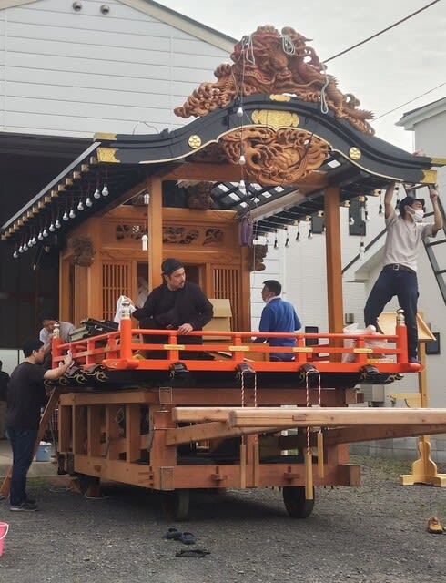 屋台整備及び屋台小屋清掃 - 田中町の御祭禮ブログ