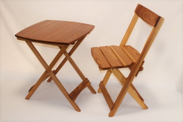 杉の折り畳み椅子 - 福島木工家具店
