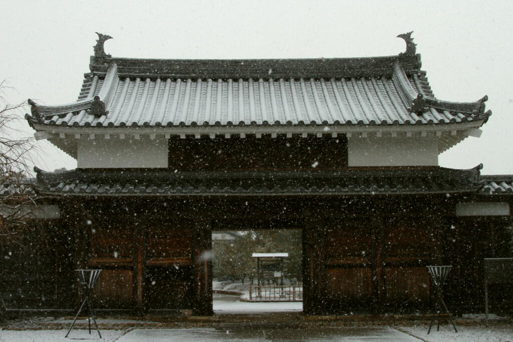 雪が降る～・・・IN西尾城址の画像