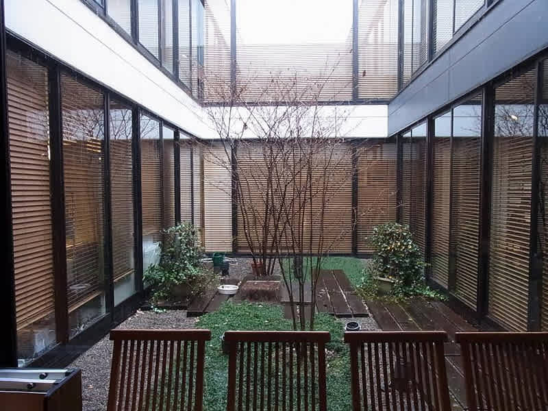 「東京木材会館」「王子木材緑化」視察 木島平人 「東京木材会館」「王子木材緑化」視察 木島平人