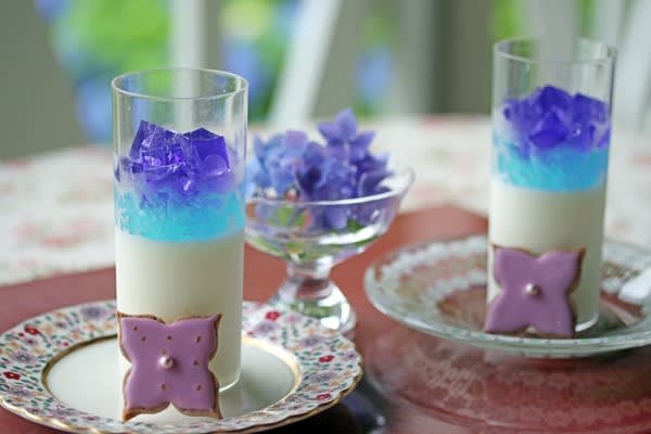 紫陽花クッキー付きゼリー セレナ日和