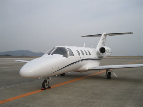 金浦空港 韓国 よりセスナサイテーションジェット ｃｊ1 がメンテナンスの為に飛来しました 岡山航空株式会社
