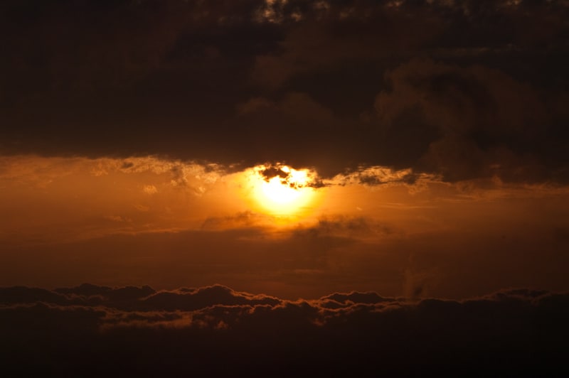 箱根の夕陽