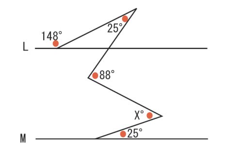 平行と 角度 の 問題 補助線の引き方は 名寄 算数数学