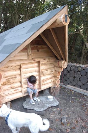 犬小屋を丸太から手作り Diy しました 千の風みらい園blog