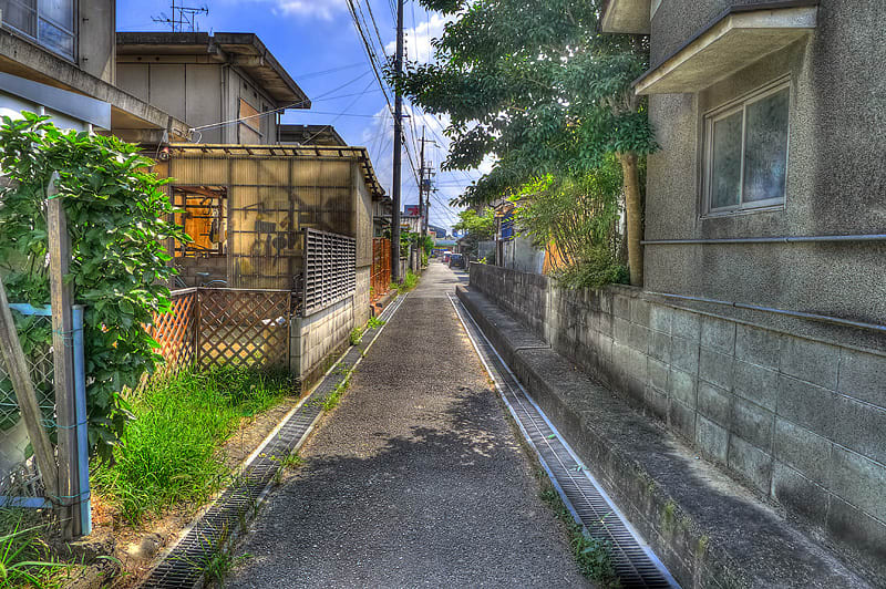 奈良県大和高田市市場の市営住宅,画像,HDR写真,ブックヨシダ