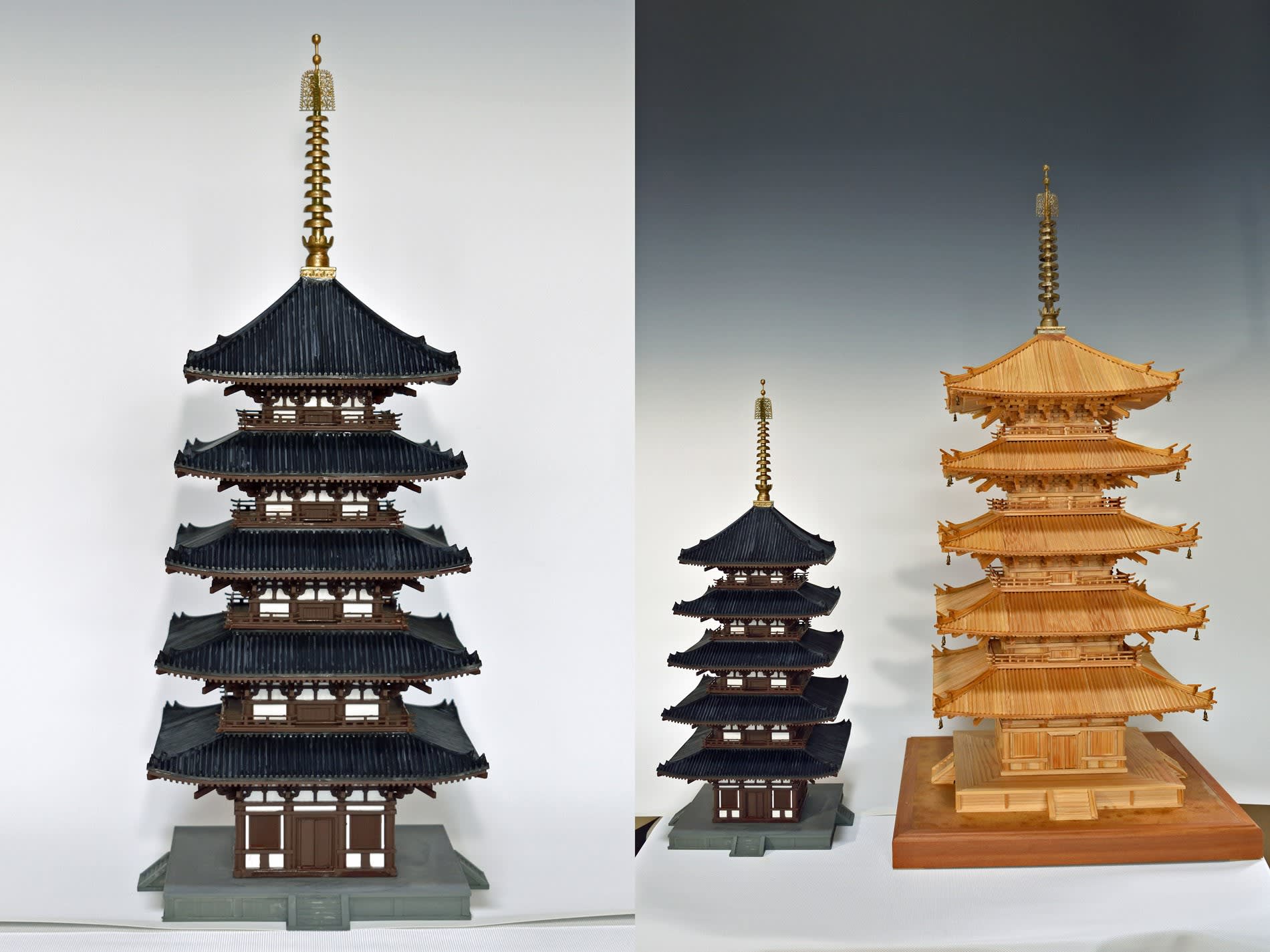 未使用】国宝 興福寺 五重の塔 1/75 白木造り 木製 模型 (興福 未使用】国宝 興福寺 五重の塔 1/75 白木造り 木製 模型 (興福