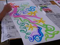 4年生 図画工作 まぼろしの花 大田区立多摩川小学校 4年生 図画工作 まぼろしの花 大田区立多摩川小学校