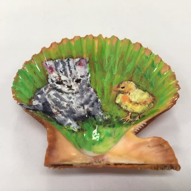 ひおうぎ貝の貝絵アート作品集その5 - SDGs環境アートコミュニティブログ