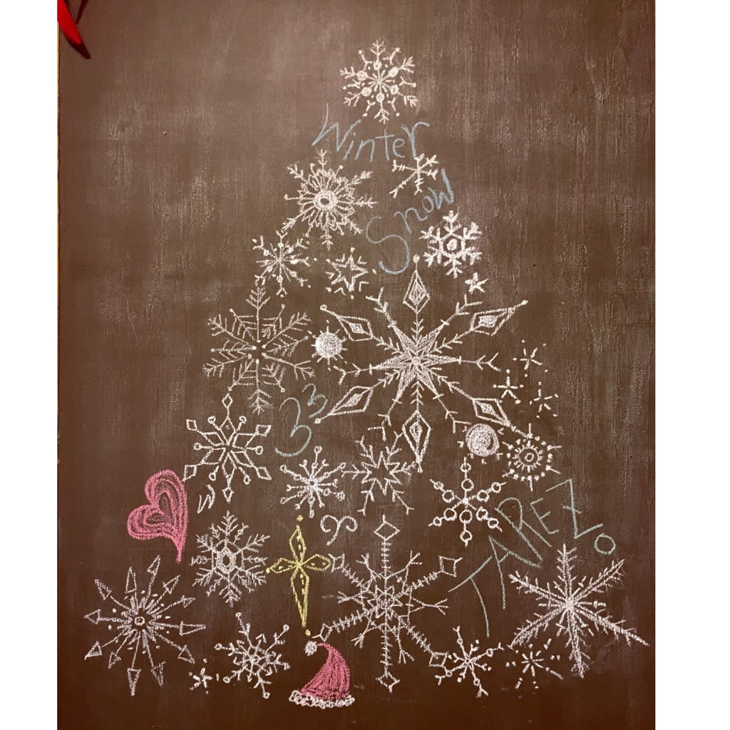 黒板アート クリスマス たれぞーの日記 Diy セルフリノベーション Tarezo33