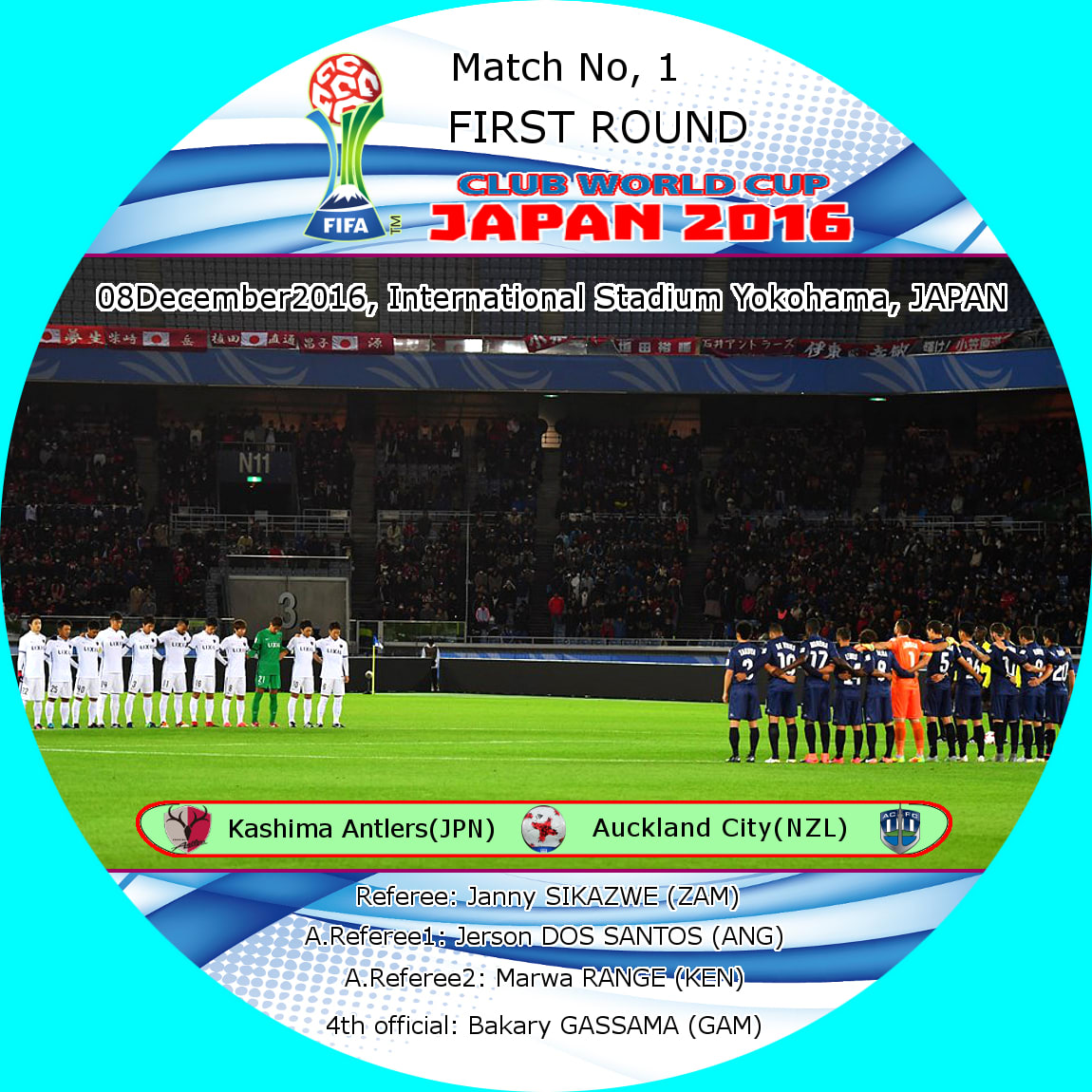 クラブワールドカップ 16 Japan カシマ対オークランド ラベル 秋田でふらふら 釣りとかいろいろ