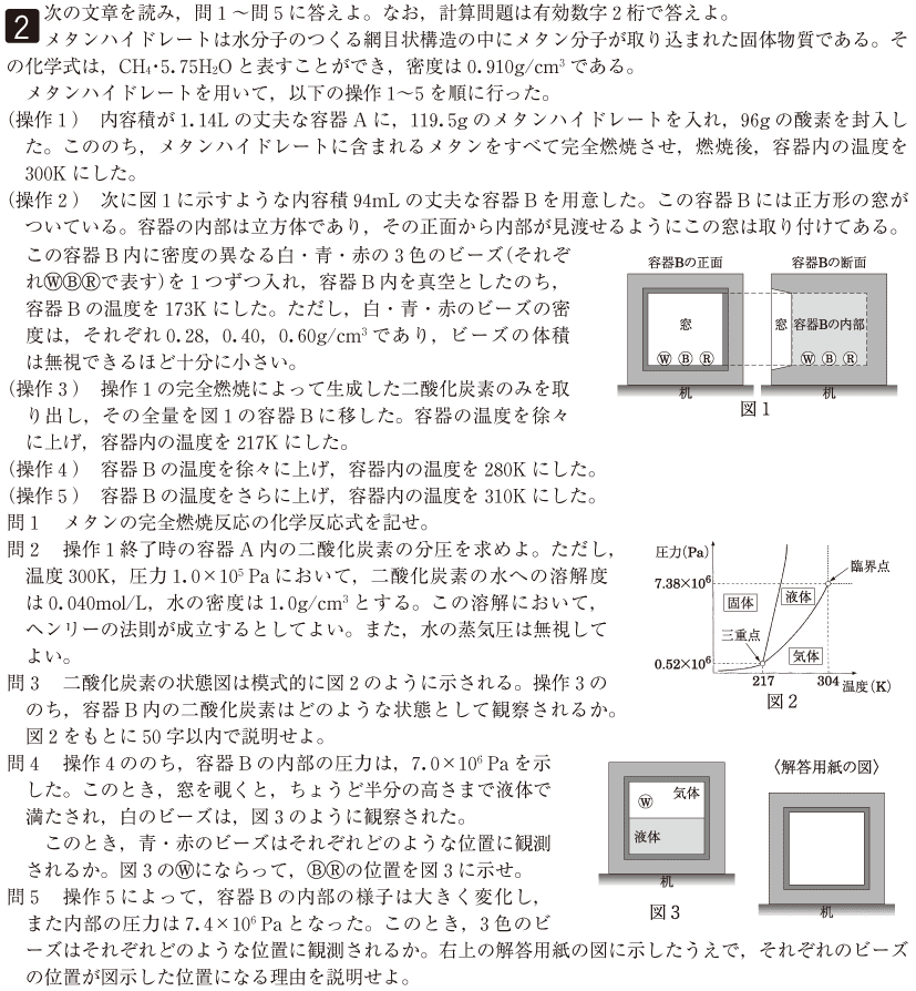 SEG 攻める50題 2001大学入試化学 2026年受験用 全国大学入試問題正解 ⑪化学 (全国大学入試問題
