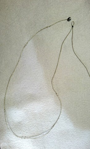 紐のネックレス結び方 留め珠使用 Yとyの日々