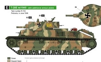 プラモ T 28e フィンランド軍仕様へ改 トランぺッター 1 35 明日はコッチだ