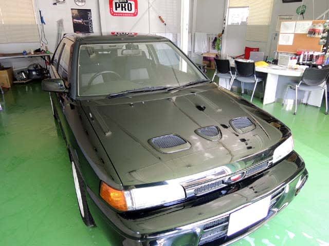 13 8 マツダ ファミリアｇｔ ｒ フロントガラス３面に透明断熱フィルム ピュアカット８９plas 施工 お車のコーティング クリーニング 各種フィルム施工例 カービューティープロ札幌ドーム前