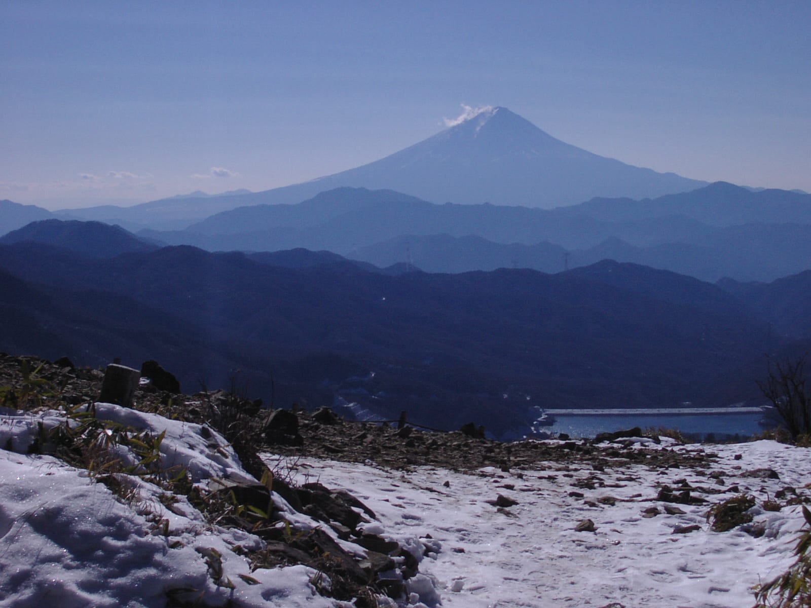 雷岩から富士山