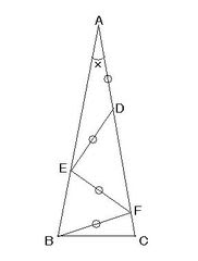 二 等辺 三角形 角度