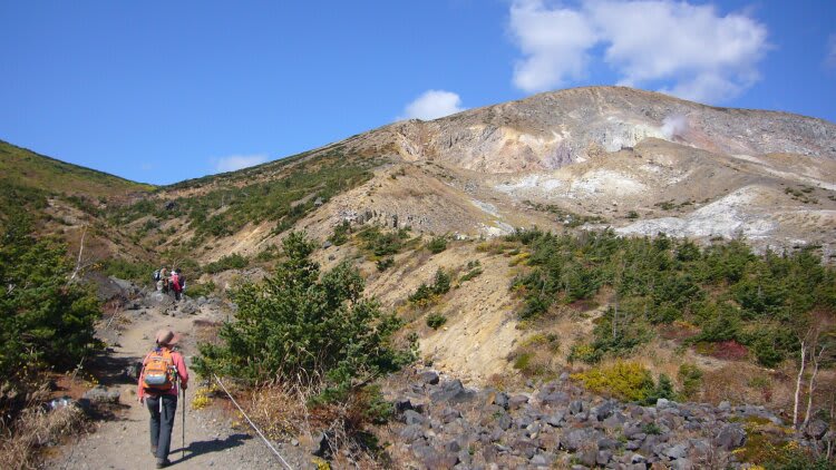 裏磐梯トレッキング 浄土平から一切経山へ ぐーちゃん トレッキング ベランダ ガーデニング