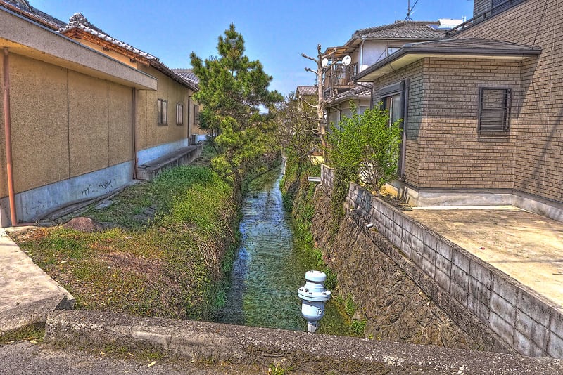 奈良県香芝市磯壁集落,磯壁５丁目,用水路,画像,写真