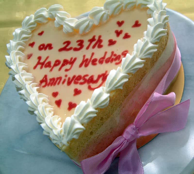 On 23th Wedding Anniversary Cake 23回目の結婚記念日のケーキ Chemin お菓子の小径 シュマン おかしのこみち On 23th Wedding Anniversary Cake 23回目の結婚記念日のケーキ Chemin お菓子の小径 シュマン おかしのこみち
