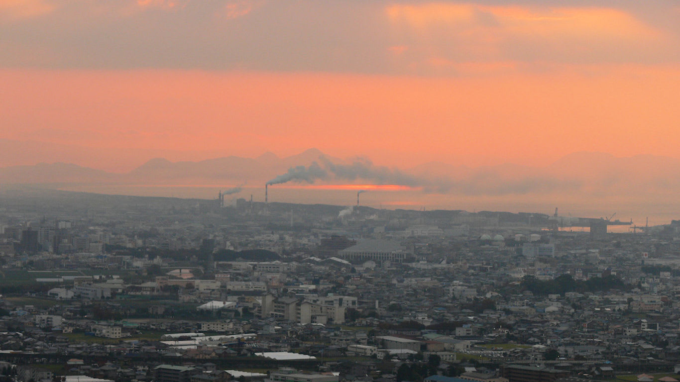 朝焼けの富士市 パソコンときめき応援団 壁紙写真館