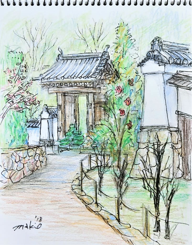 池田城跡公園 の絵です どろ亀のプロムナード 池田城跡公園 の絵です どろ亀のプロムナード