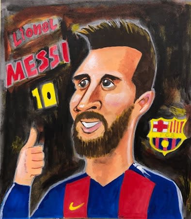 Messi イラスト 似顔絵のmaeda Art Blog