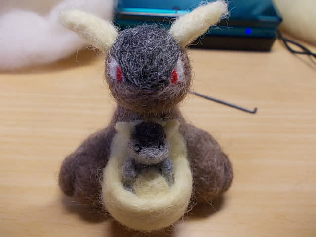 ガルーラ その4 羊毛フェルトでポケモン