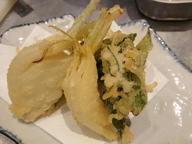 葉たまねぎの天ぷら - 今日もより路、酒甫手で…(ぼてブログ) 葉たまねぎの天ぷら - 今日もより路、酒甫手で…(ぼてブログ)