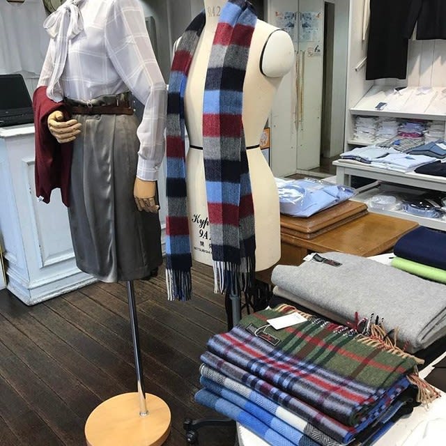 ウールカシミヤマフラー - さだや日記～創業95年目メーカーズシャツ鎌倉広島店のフランチャイズとオフプライスショップネクストを営んでます。